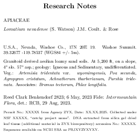 Resarch Label